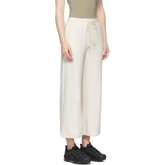 John Elliott Cotton Corduroy Cropped Sweatpants in Basalt Small New - Picture 4 of 15